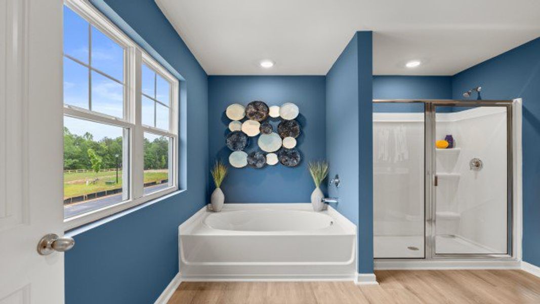 Furnished interior in a model home at Falcon Landing Townhomes in Gainesville (Image 31).