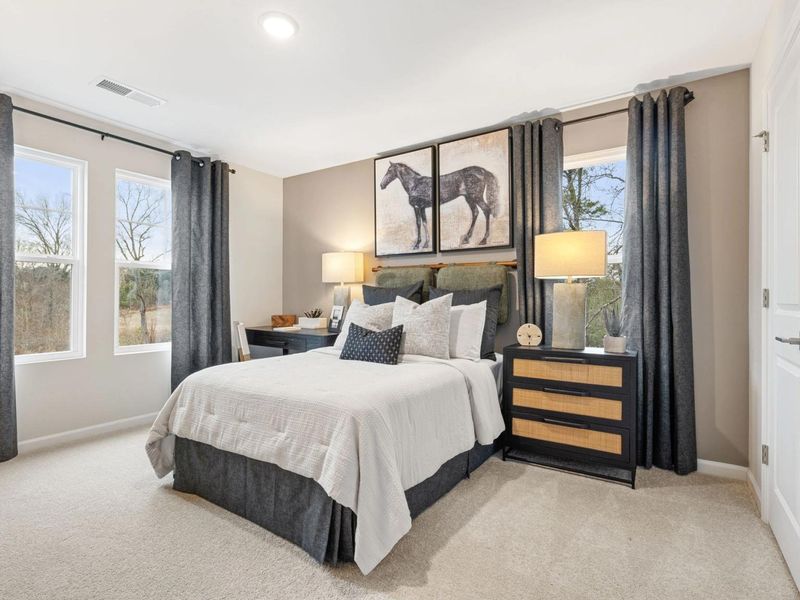 Furnished interior in a model home at Lake Shore in Winder (Image 17).