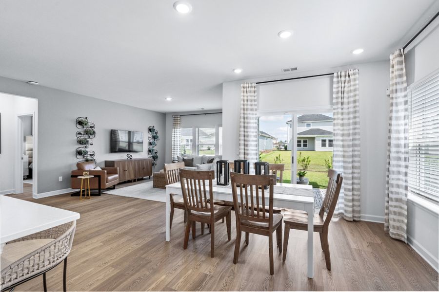Furnished interior in a model home at Crown Pointe in Georgetown (Image 9).