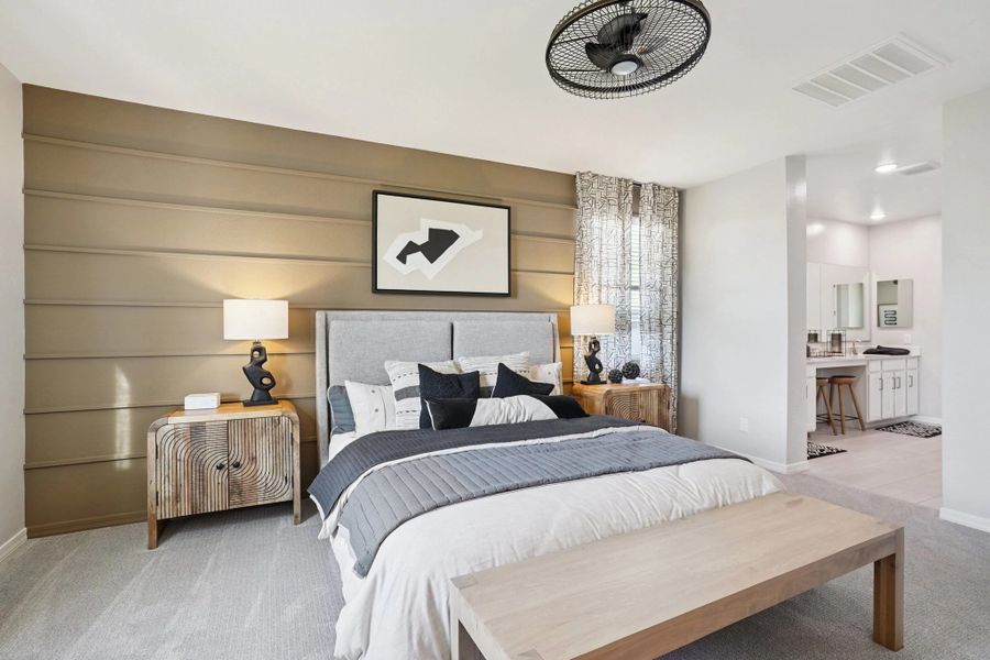 Furnished interior in a model home at Estates at Estrella Crossing in Phoenix (Image 8).