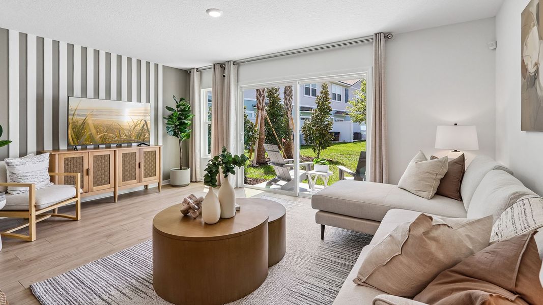 Furnished interior in a model home at Corsair in Middleburg (Image 21).