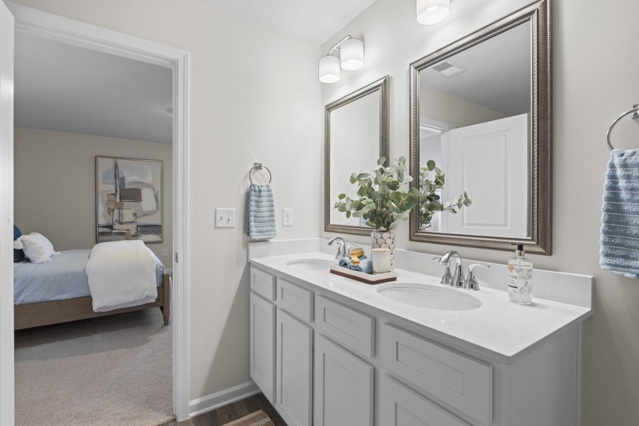 Furnished interior in a model home at Sibley Village in Sumter (Image 34).