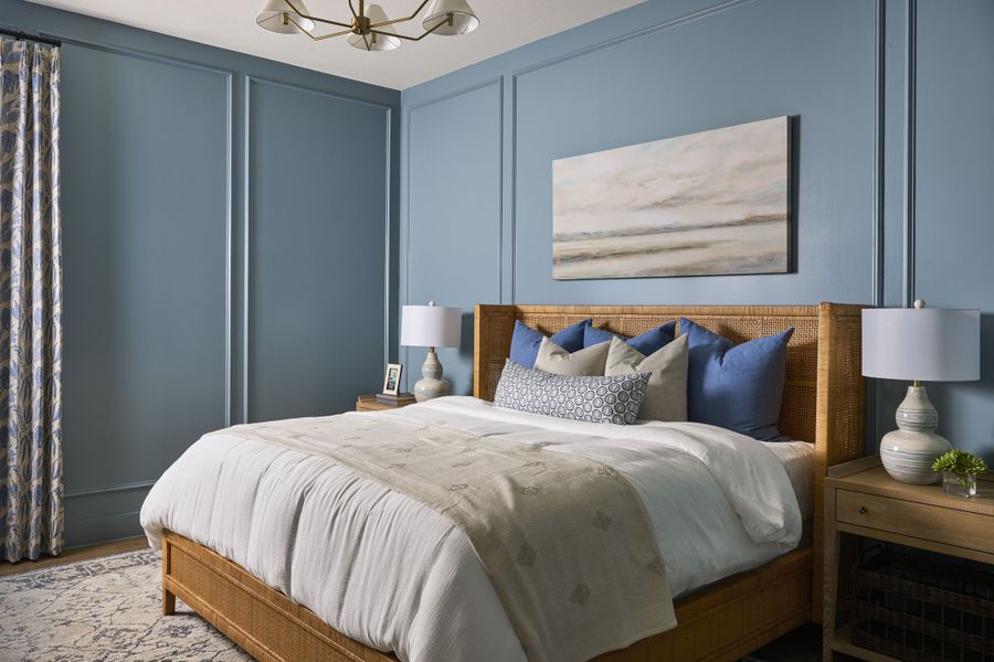 Furnished interior in a model home at Park Place - 80' Lots in Prosper (Image 35).