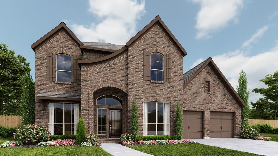 Front exterior of a home in the Meridiana community, located in Rosharon, TX (Image 4).