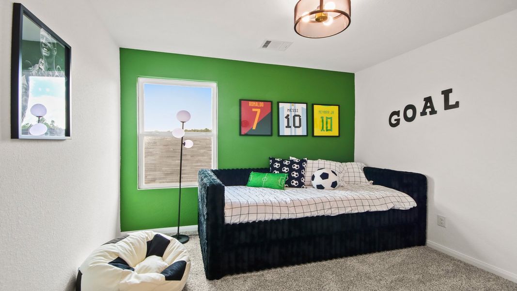 Furnished interior in a model home at McCrorey Trails in Conroe (Image 15).