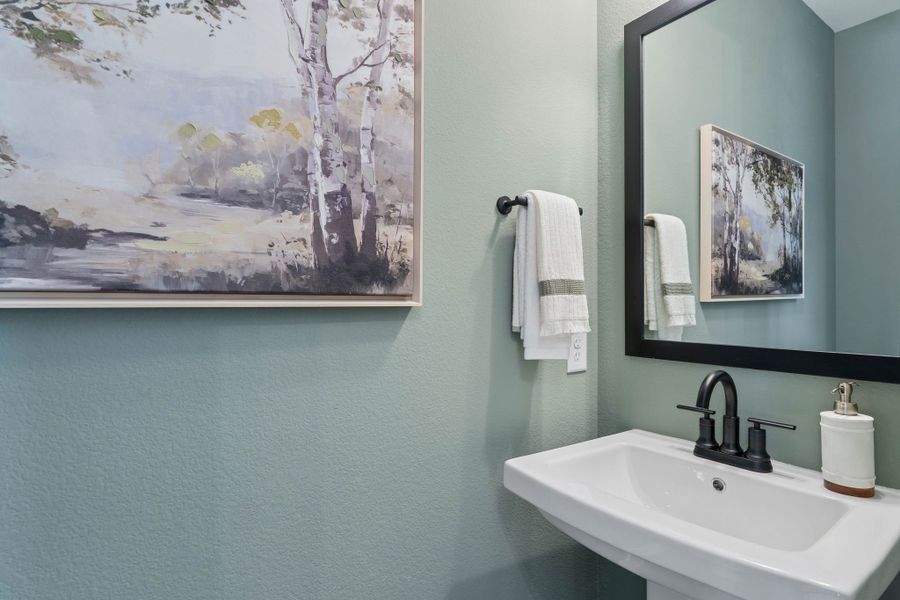 Designer Powder Bath in American Legend Homes Ramble Model Designer Powder Bath in American Legend Homes Ramble Model