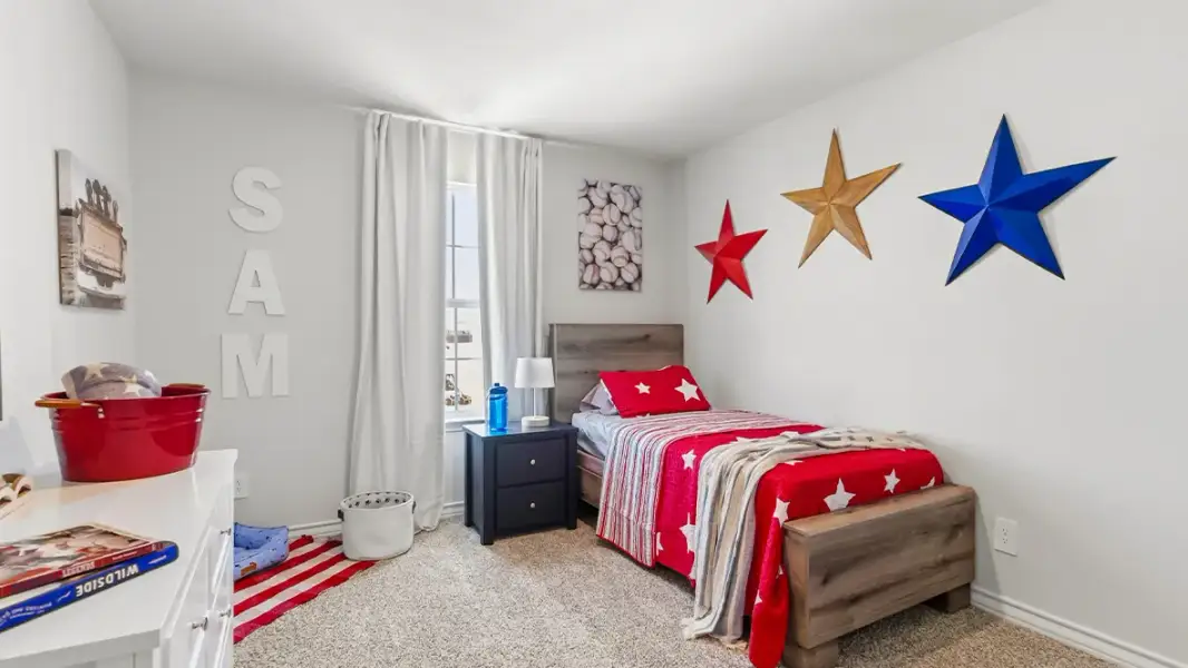 Furnished interior in a model home at Saddle Ridge Estates in Lytle (Image 25).