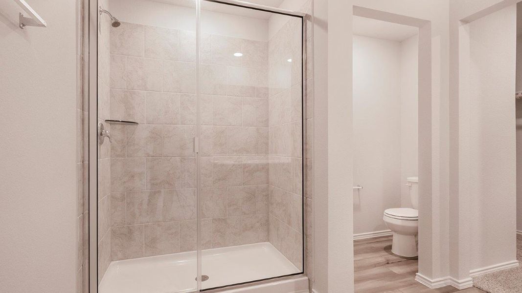 Furnished interior in a model home at The Villages at Schwertner Ranch in Jarrell (Image 25).