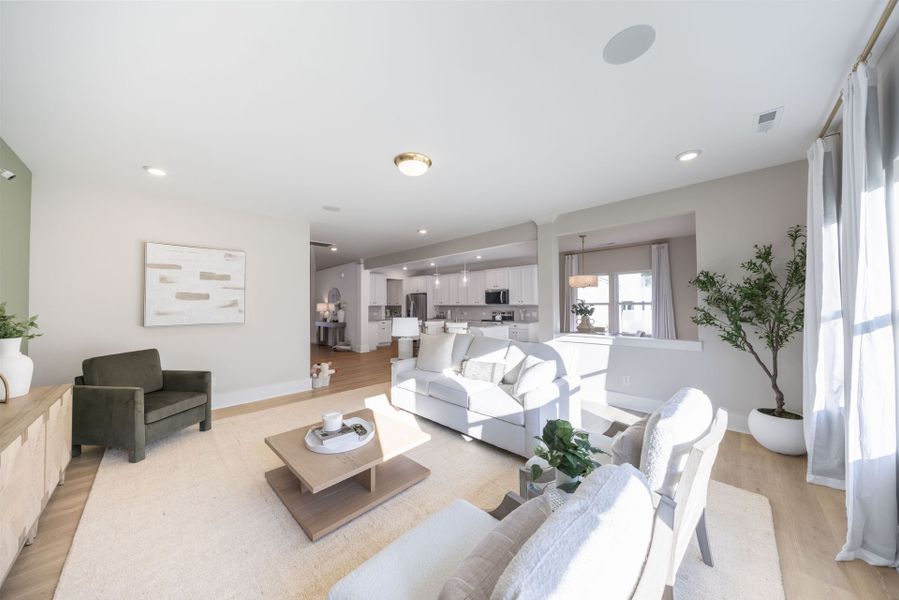 Furnished interior in a model home at Somerset Heights Single Family in Winston-Salem (Image 11).