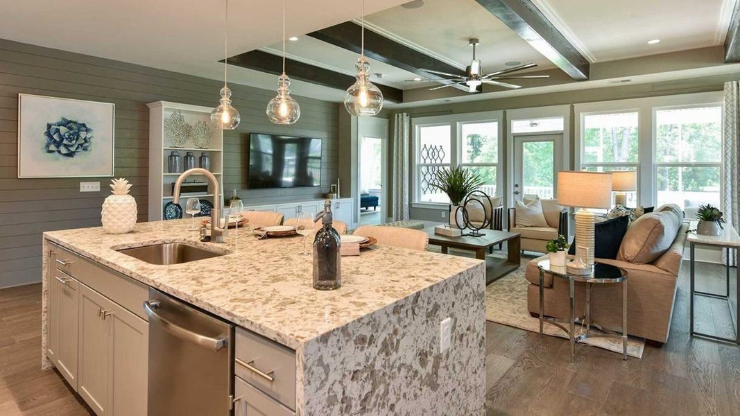 Furnished interior in a model home at The Ponds in Summerville (Image 26). Furnished interior in a model home at The Ponds in Summerville (Image 26).