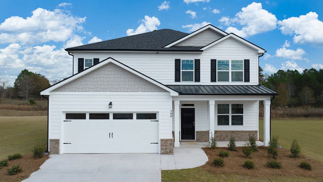 Front exterior of a home in the Preserve at Dove Creek community, located in Statham, GA (Image 3).