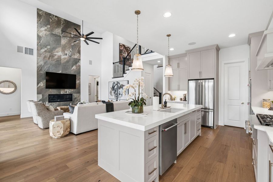 Chef-Inspired Kitchen with Oversized Island Chef-Inspired Kitchen with Oversized Island