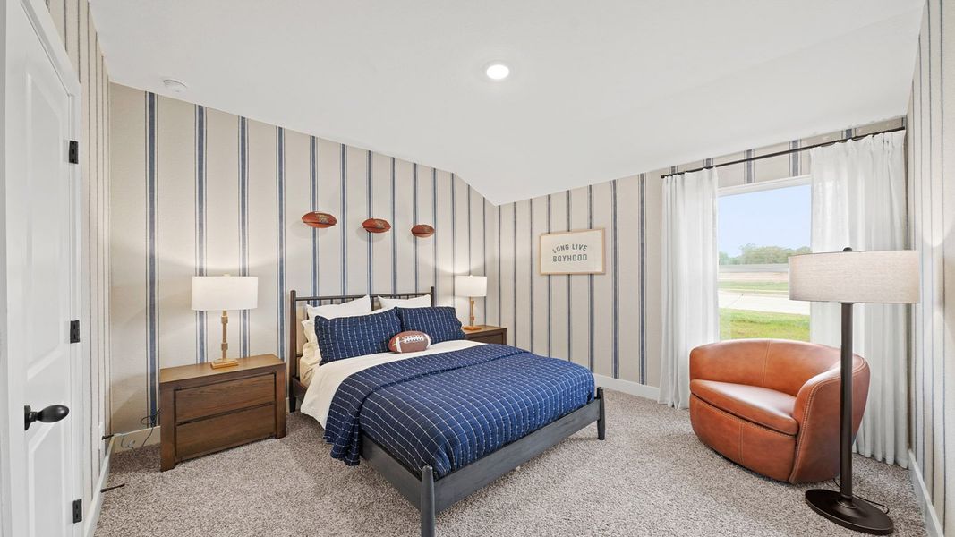 Furnished interior in a model home at Chapel Lakes in Montgomery (Image 24).