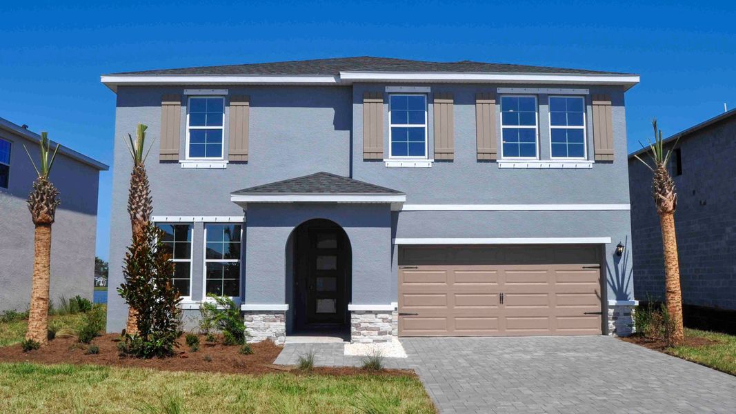 Front exterior of a home in the Legacy Preserve community, located in Parrish, FL (Image 15). Front exterior of a home in the Legacy Preserve community, located in Parrish, FL (Image 15).