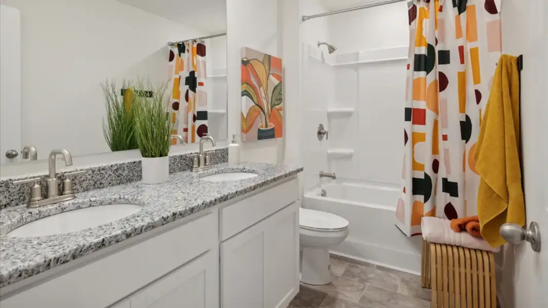 Furnished interior in a model home at Town Creek Crossing in Lenoir City (Image 17). Furnished interior in a model home at Town Creek Crossing in Lenoir City (Image 17).