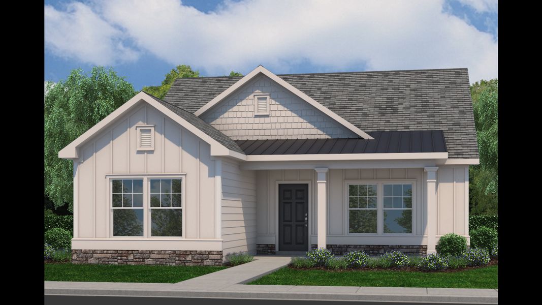 Front exterior of a home in the Clemit Harris Place community, located in Newnan, GA (Image 2).