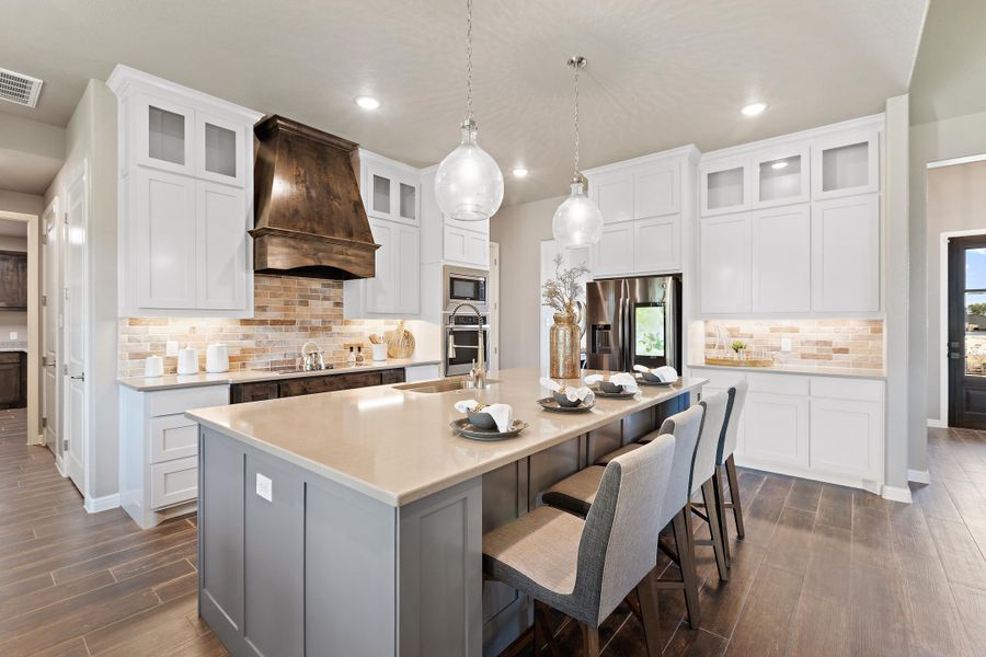 Furnished interior in a model home at Vintage Oaks in Weatherford (Image 19).