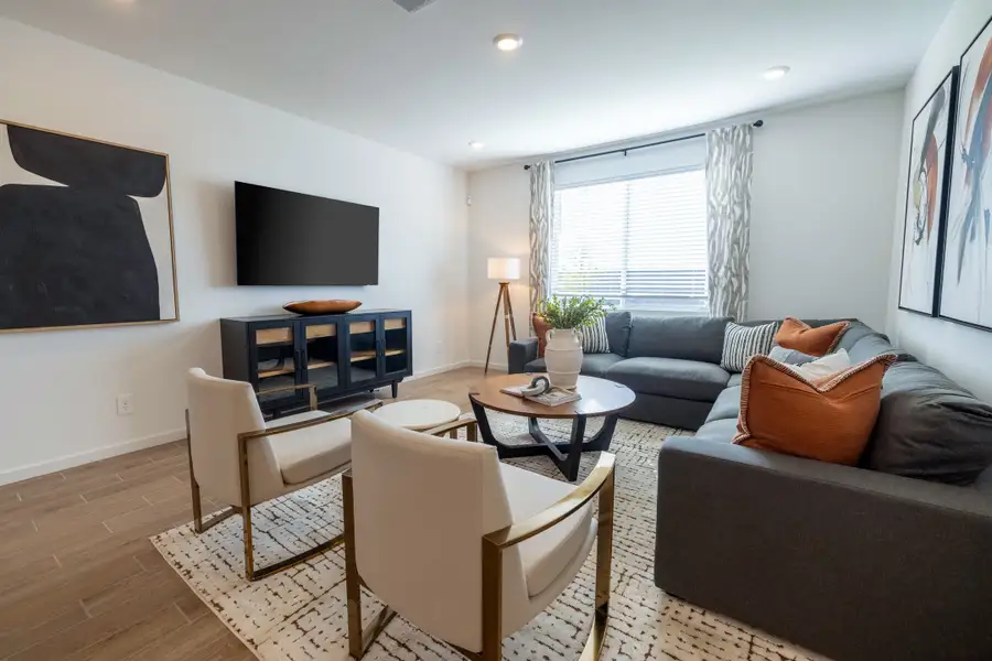 Furnished interior in a model home at Mountain View Estates Signature Series in Buckeye (Image 6). Furnished interior in a model home at Mountain View Estates Signature Series in Buckeye (Image 6).