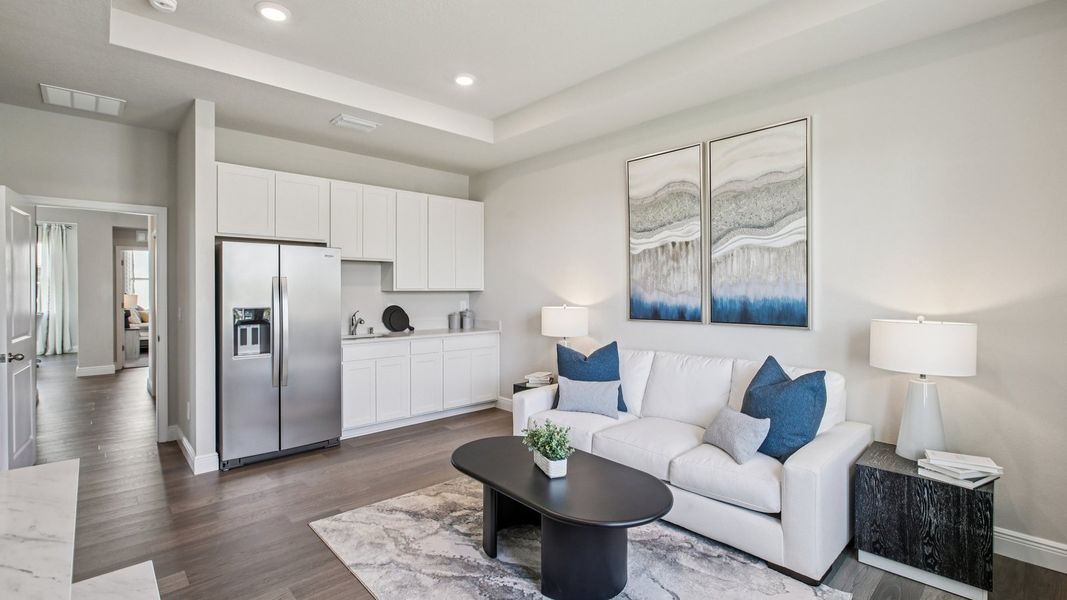 Furnished interior in a model home at Farm at Varrea in Plant City (Image 55).