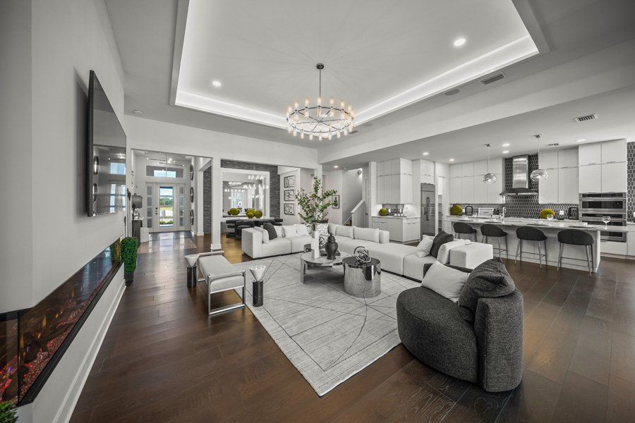 Furnished interior in a model home at Shellstone at Waterside in Sarasota (Image 32).