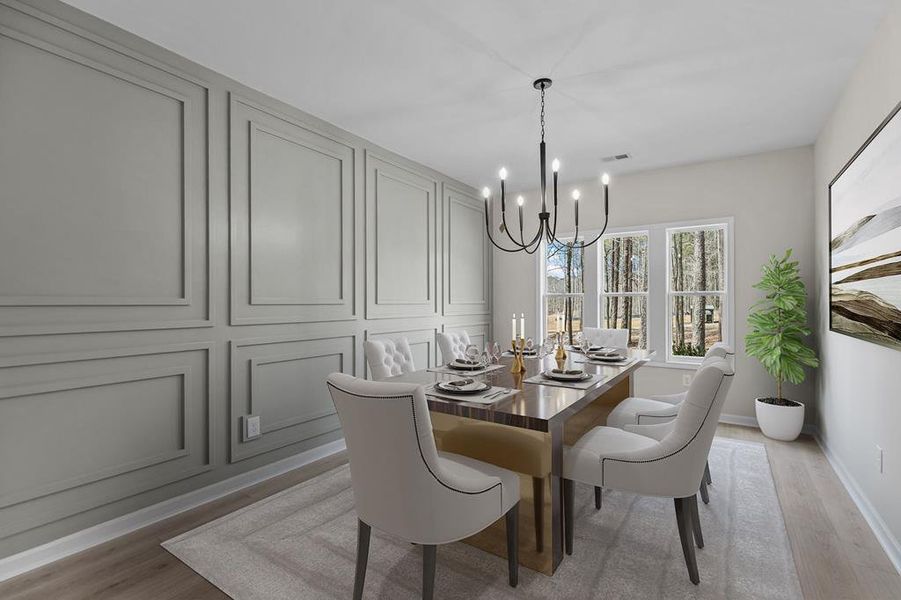 Furnished interior in a model home at Liberty Station in Bremen (Image 3).