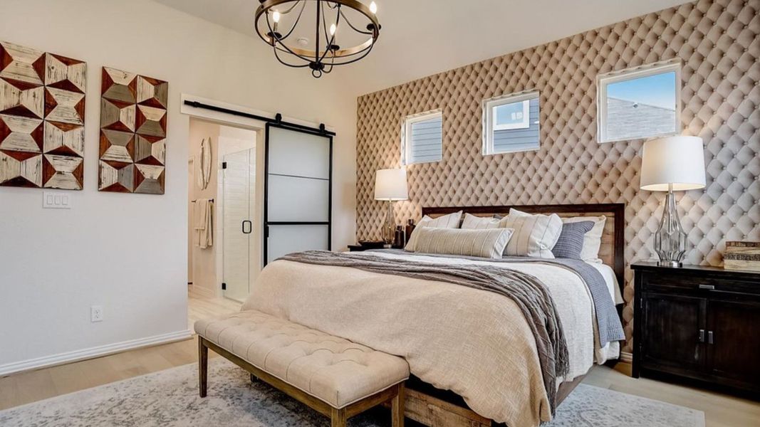 Furnished interior in a model home at Casinas at Gruene in New Braunfels (Image 15). Furnished interior in a model home at Casinas at Gruene in New Braunfels (Image 15).