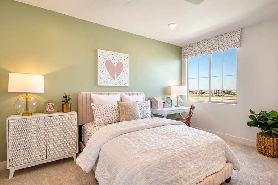 Furnished interior in a model home at Molino at Soleo in Queen Creek (Image 35).