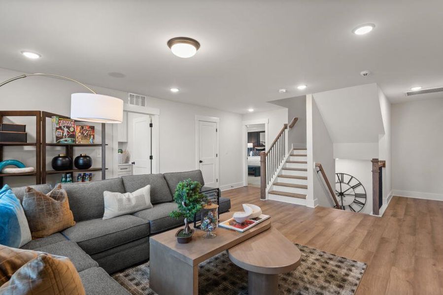 Furnished interior in a model home at Fiddler's Ridge in Advance (Image 24).