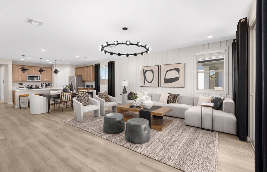 Furnished interior in a model home at Alamar in Tolleson (Image 26).