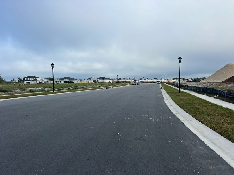 A developing neighborhood with new homes emerging in Ashton Covey by Ryan Homes (Winter Haven, FL).