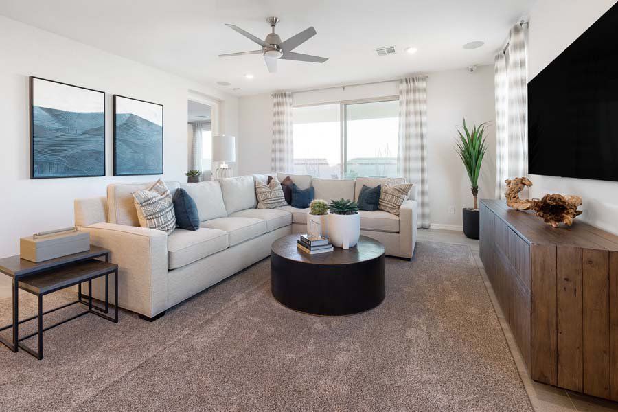 Furnished interior in a model home at Ryder Ranch in Surprise (Image 33).