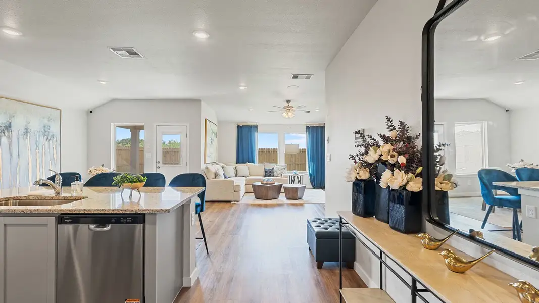 Furnished interior in a model home at Royal Oak South in Corpus Christi (Image 5).