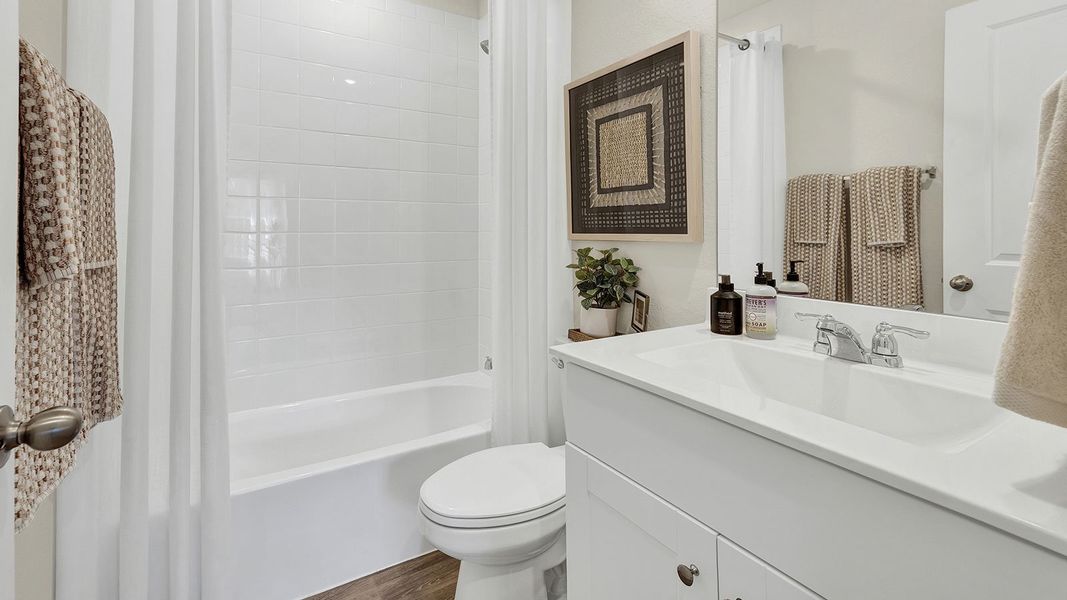 Furnished interior in a model home at Spring Valley in New Braunfels (Image 14).