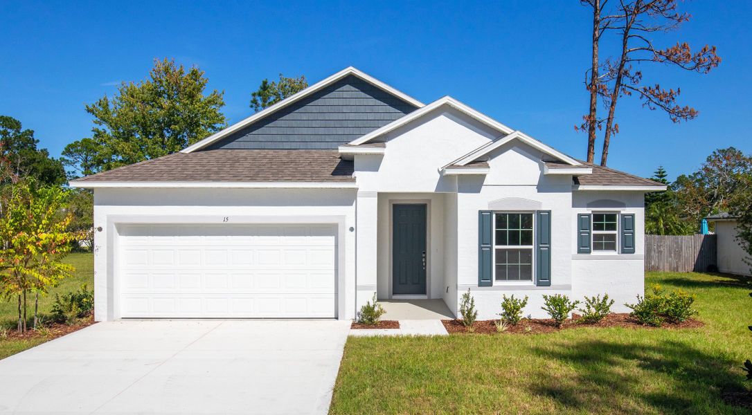Front exterior of a home in the Palm Coast community, located in Palm Coast, FL (Image 2).