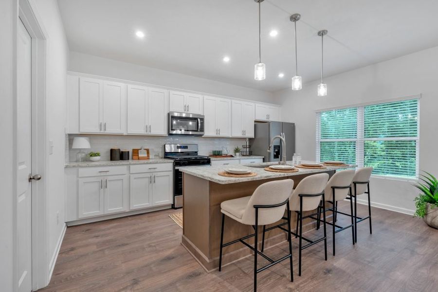 Furnished interior in a model home at Meadow Pines in Dallas (Image 8).