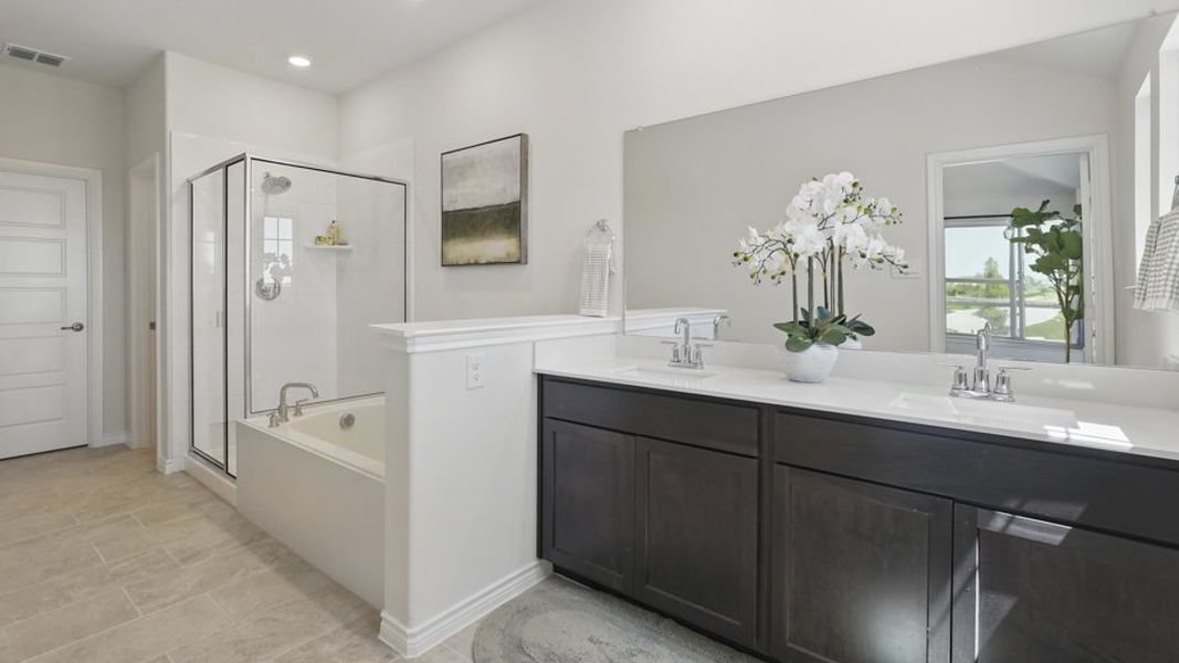 Furnished interior in a model home at Liberty Crossing in Royse City (Image 43).