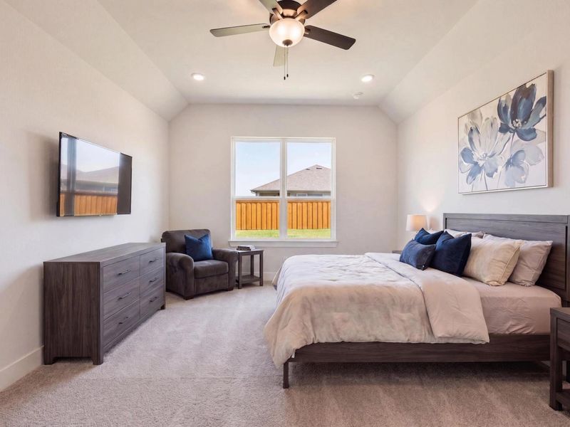 Furnished interior in a model home at Mercer Meadows in Royse City (Image 21).