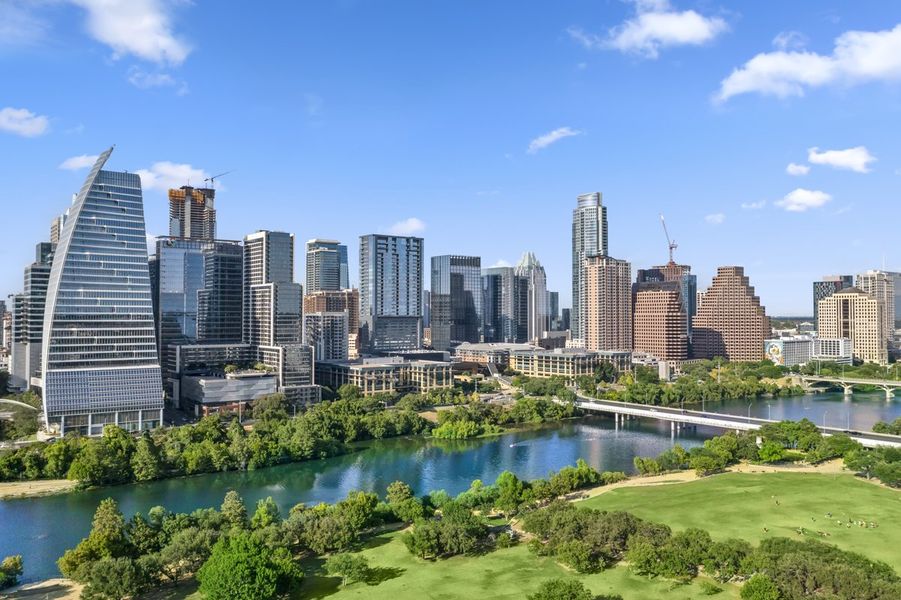 A short drive to downtown Austin