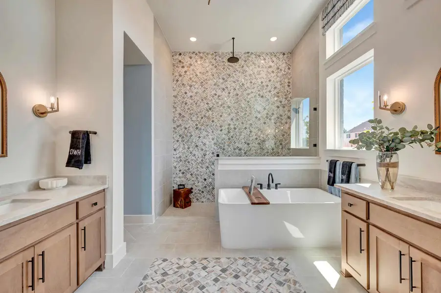 Furnished interior in a model home at Whyburn Manor Series in Flower Mound (Image 7).
