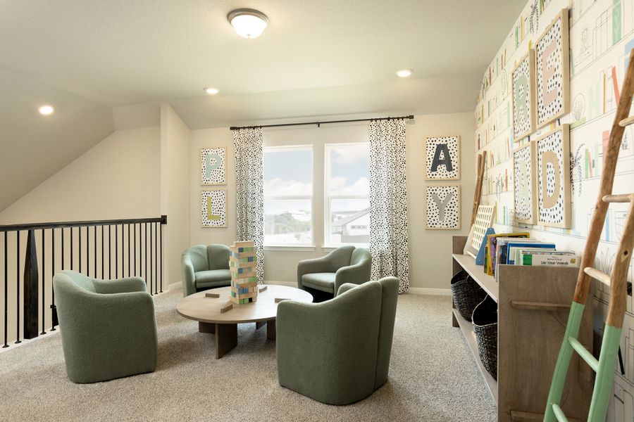 Furnished interior in a model home at Hunter's Ranch in San Antonio (Image 6). Furnished interior in a model home at Hunter's Ranch in San Antonio (Image 6).