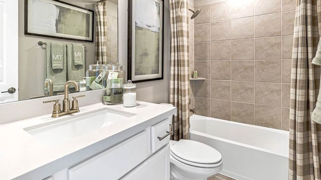 Furnished interior in a model home at Avalon at Cypress in Cypress (Image 35).