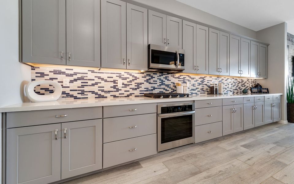 Furnished interior in a model home at Heritage Pointe in Chino Valley (Image 17).