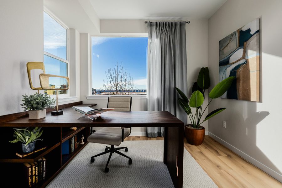 Furnished interior in a model home at Painted Prairie in Aurora (Image 68).