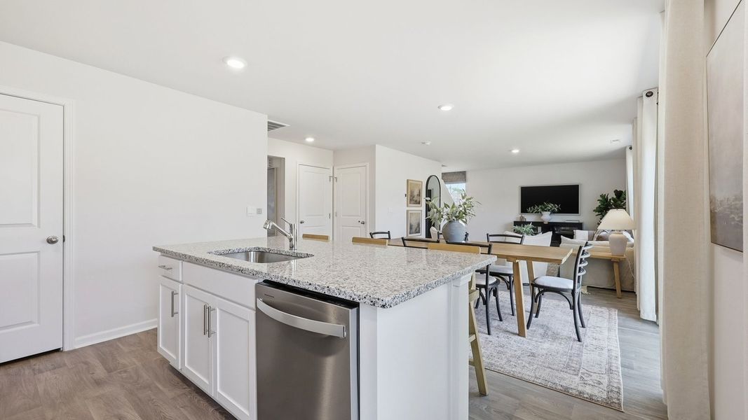 Furnished interior in a model home at Carter Ridge in Greenville (Image 12).