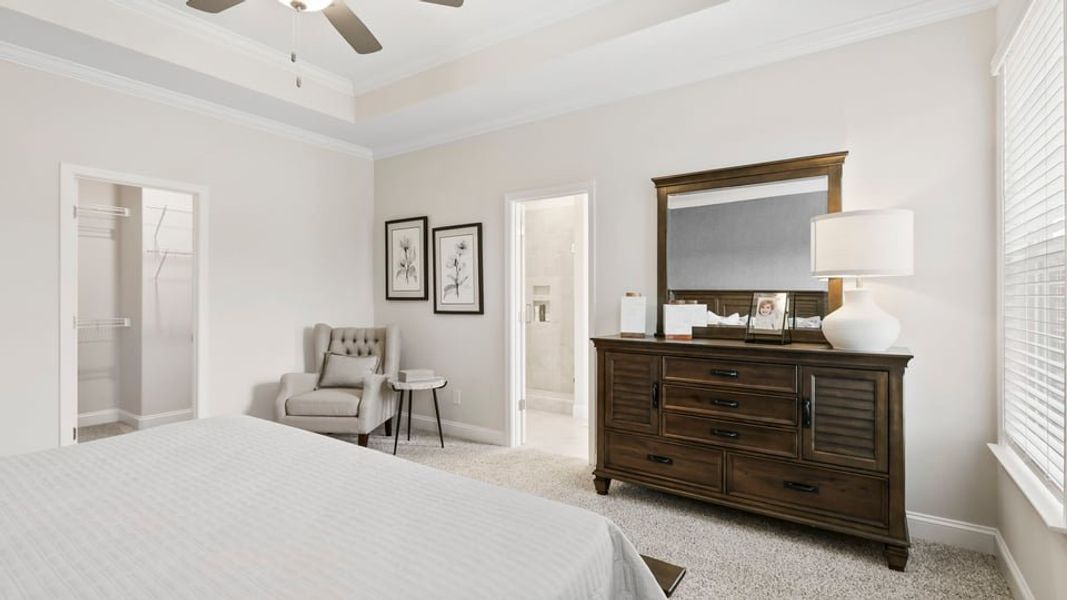 Furnished interior in a model home at Ravencrest in Roebuck (Image 27).