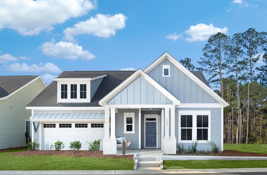 Front exterior of a home in the Discover Series community, located in Mount Pleasant, SC (Image 8).