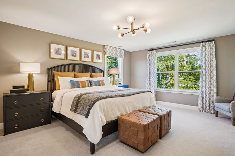 Furnished interior in a model home at Sauls Landing in Zebulon (Image 10). Furnished interior in a model home at Sauls Landing in Zebulon (Image 10).