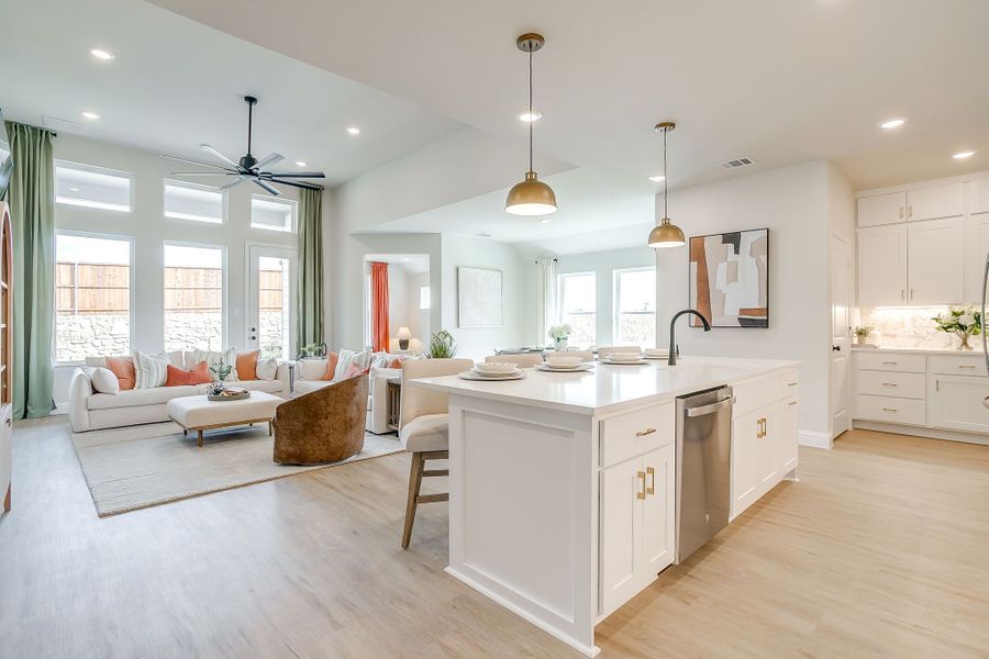Furnished interior in a model home at Creekside in Royse City (Image 87).