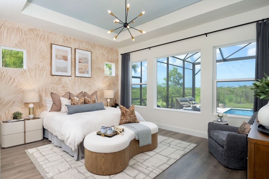 Furnished interior in a model home at Palmera Wellen Park – Executive Series in Venice (Image 35).