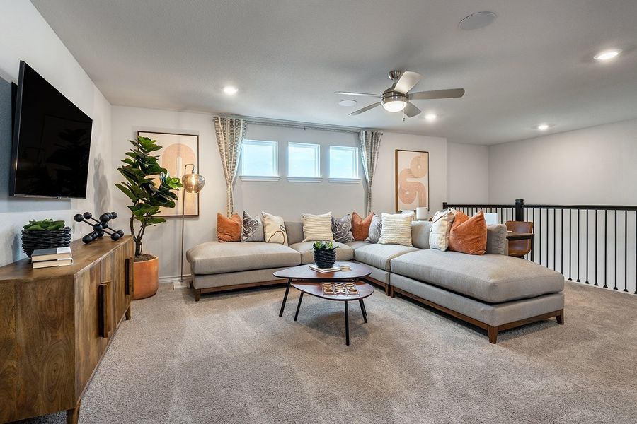 Furnished interior in a model home at Stonewall Ranch 50s in Liberty Hill (Image 43). Furnished interior in a model home at Stonewall Ranch 50s in Liberty Hill (Image 43).